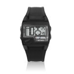 Montre homme affichage num&eacute;rique bracelet caoutchouc
