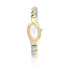 Montre femme bracelet métal chromé et doré