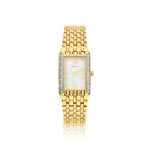 Montre femme bracelet m&eacute;tal plaqu&eacute;