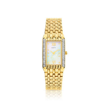 Montre femme bracelet métal plaqué