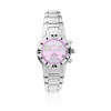 Montre femme chronographe bracelet acier