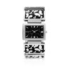 Montre femme bracelet métal chromé