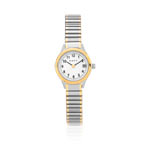 Montre femme bracelet acier bicolore