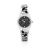 Montre femme bracelet métal chromé
