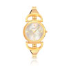 Montre femme bracelet métal doré