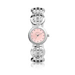 Montre femme bracelet m&eacute;tal clhrom&eacute;