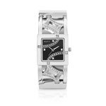 Montre femme bracelet m&eacute;tal chrom&eacute;