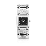 Montre femme bracelet m&eacute;tal chrom&eacute;