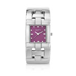 Montre femme bracelet m&eacute;tal chrom&eacute;