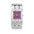 Montre femme bracelet m&eacute;tal chrom&eacute;