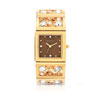 Montre femme bracelet métal doré