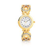 Montre femme bracelet métal doré