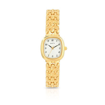 Montre femme bracelet métal plaqué