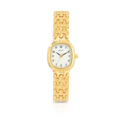 Montre femme bracelet m&eacute;tal plaqu&eacute;