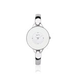 Montre femme bracelet m&eacute;tal chrom&eacute;