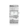 Montre femme bracelet métal chromé