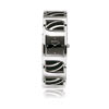Montre femme bracelet métal chromé
