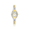 Montre femme bracelet métal bicolore