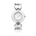 Montre femme bracelet chrom&eacute;