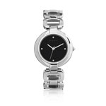 Montre femme bracelet chrom&eacute;