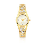 Montre femme bracelet dor&eacute;