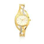 Montre femme bracelet dor&eacute;