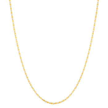 Collier acier jaune longueur réglable 40 à 45 cm