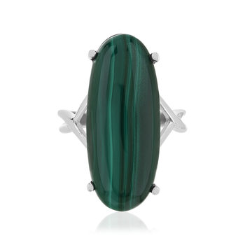 Bague argent 925 malachite