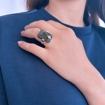 Bague argent 925 labradorite