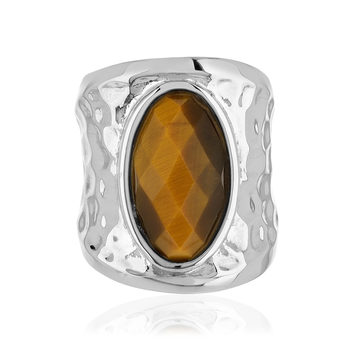 Bague argent 925 oeil de tigre