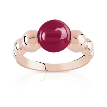 Bague argent 925 rosé quartz