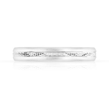 Alliance argent 925 diamanté 3 mm