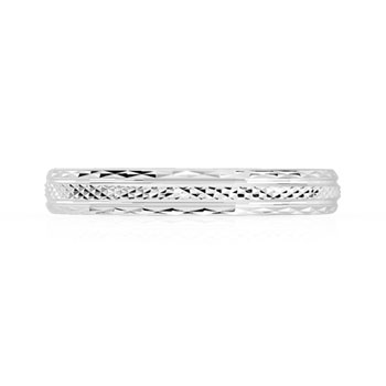 Alliance argent 925 diamanté 3 mm