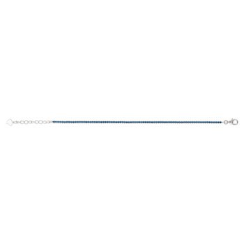 Bracelet tennis argent 925 pierres imitations bleues 18 cm