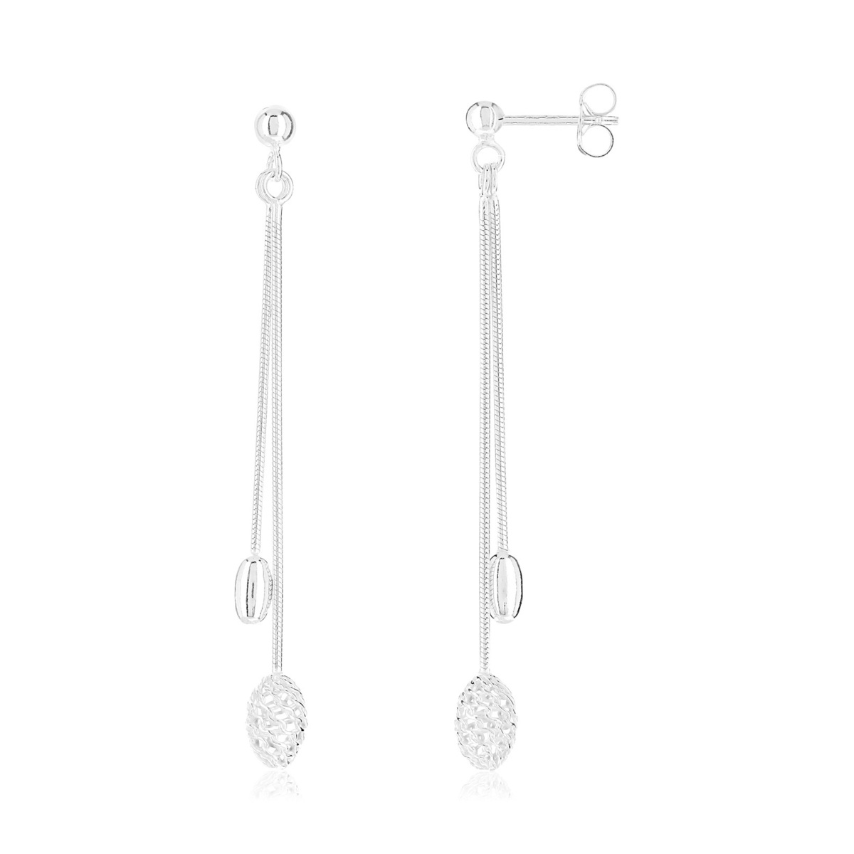 Boucles d'oreilles argent 925 pendants