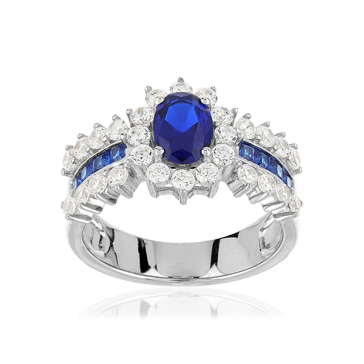 Bague argent 925 zirconia - vue V1
