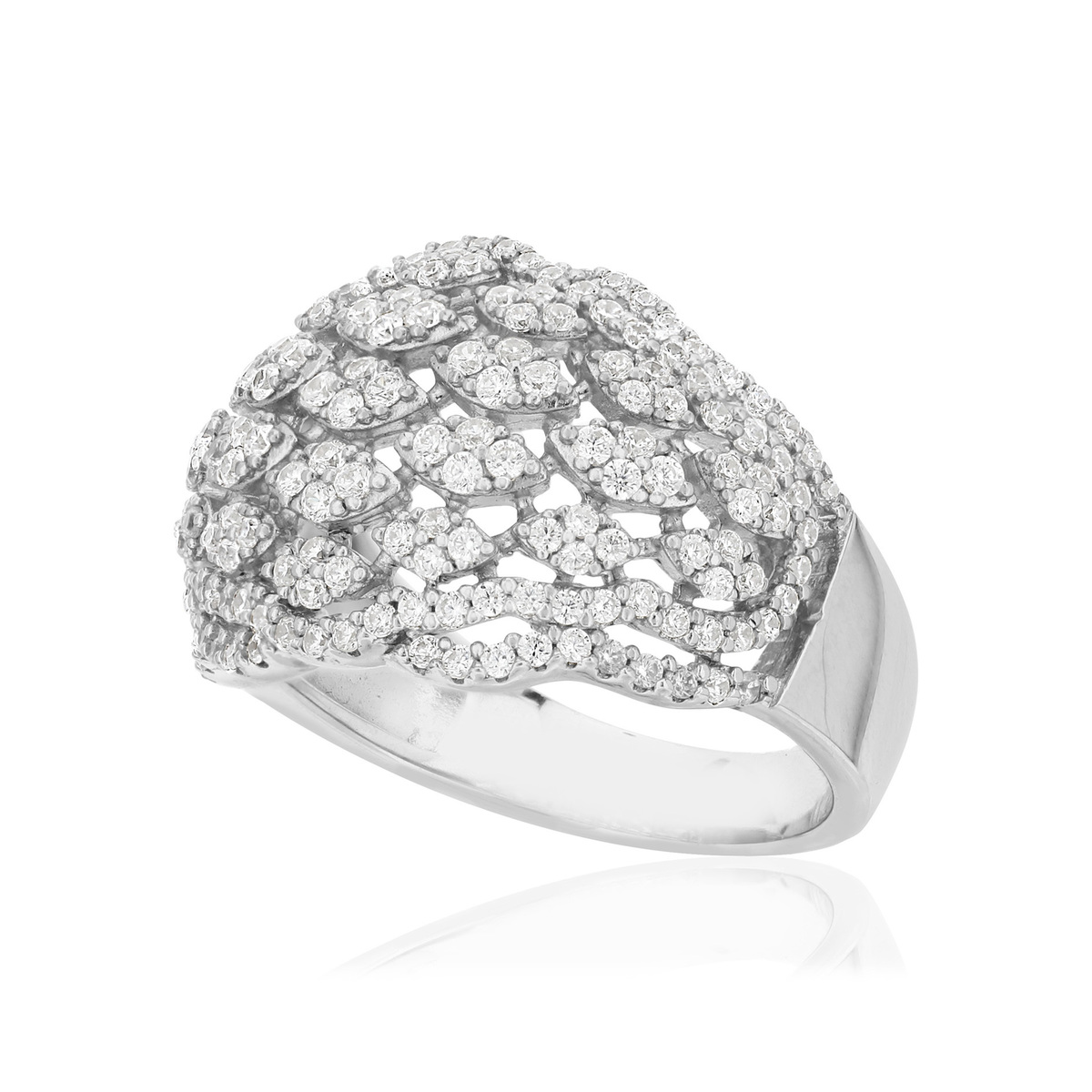 Bague argent 925 zirconia - vue D1