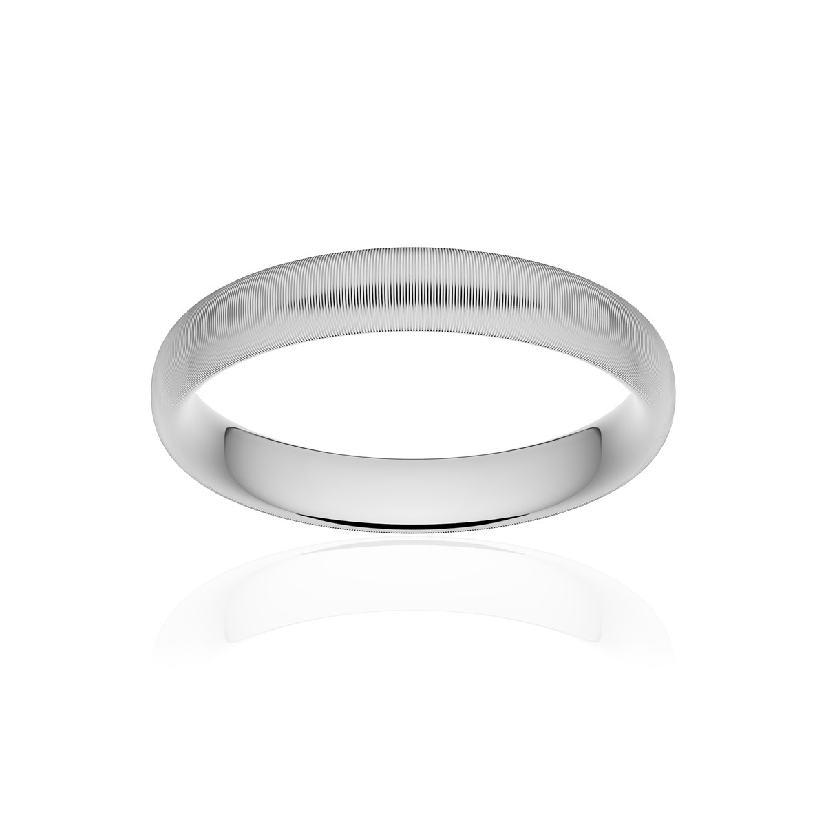 Alliance palladium 950 mat ruban confort 4 mm