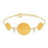 Bracelet doré perles imitation 16 à 18 cm - vue V2