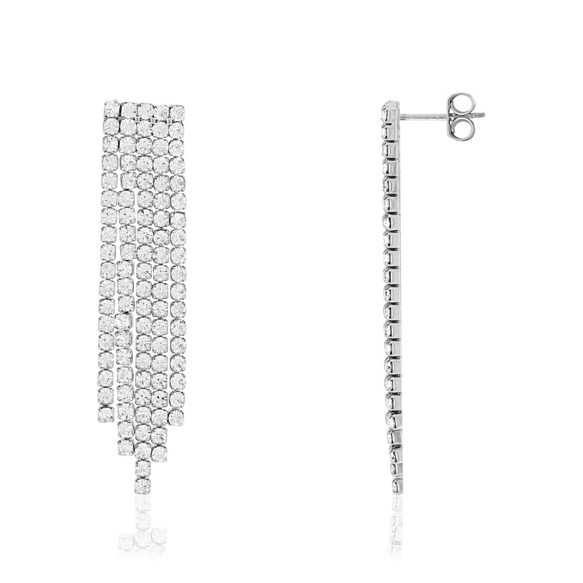 Boucles d'oreilles fantaisie cristal