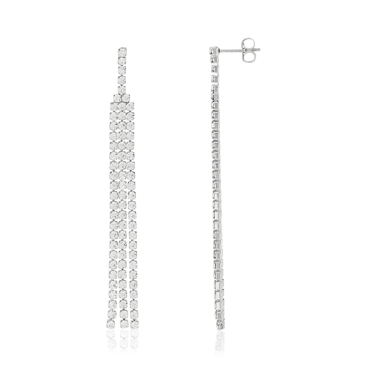 Boucles d'oreilles fantaisie cristal