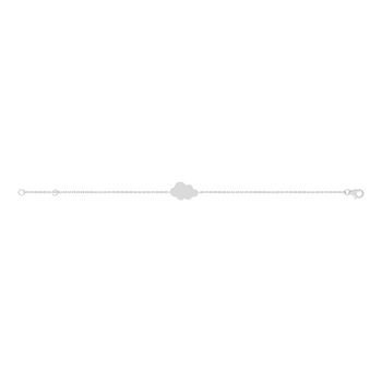 Bracelet argent 925 motif nuage personnalisable 18 cm