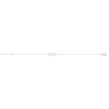Bracelet argent 925, motif infini 18 cm