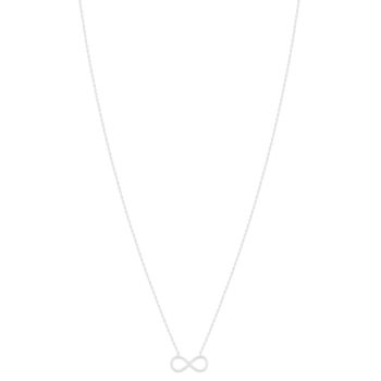 Collier argent 925, motif infini 45 cm
