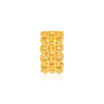 Clip d'oreille earcuff plaqué or jaune, style chainage vendu à l'unité.