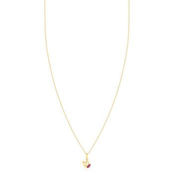 Collier or 375 jaune rubis 45cm avec anneau de raccourcissement à 42cm