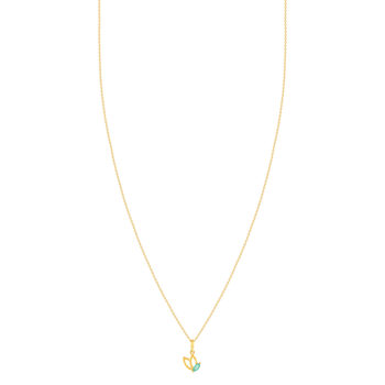 Collier or 375 jaune emeraudes 45cm avec anneau de raccourcissement à 42cm