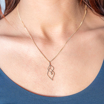 Pendentif or 375 jaune