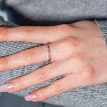 Bague argent 925 zirconias