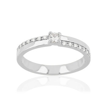 Bague argent 925 zirconias